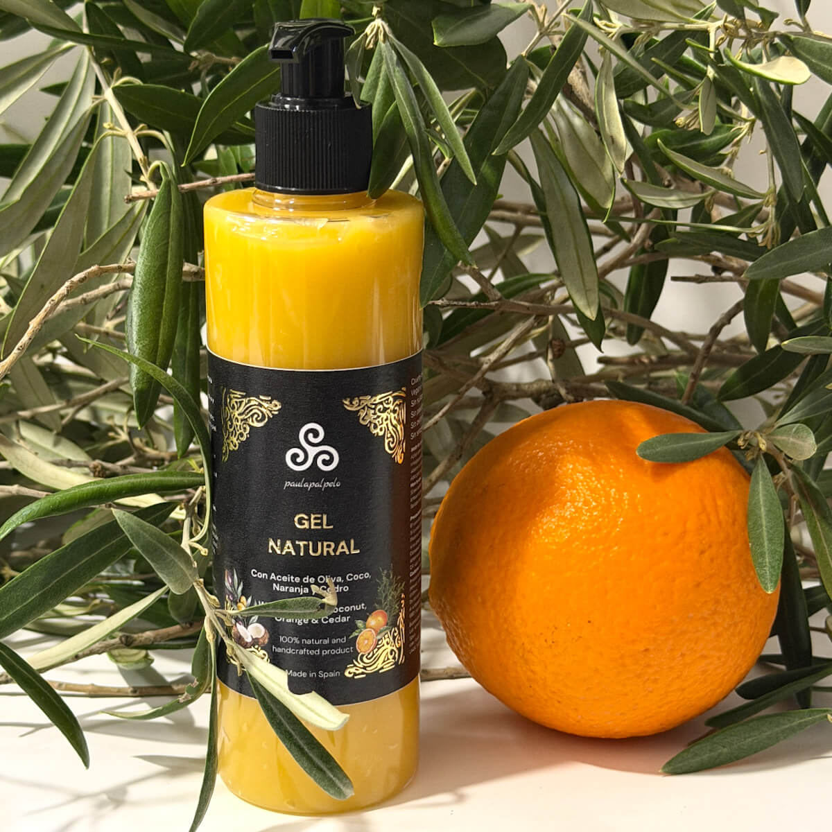 GEL NATURAL NARANJA CEDRO PAULAPALPELO